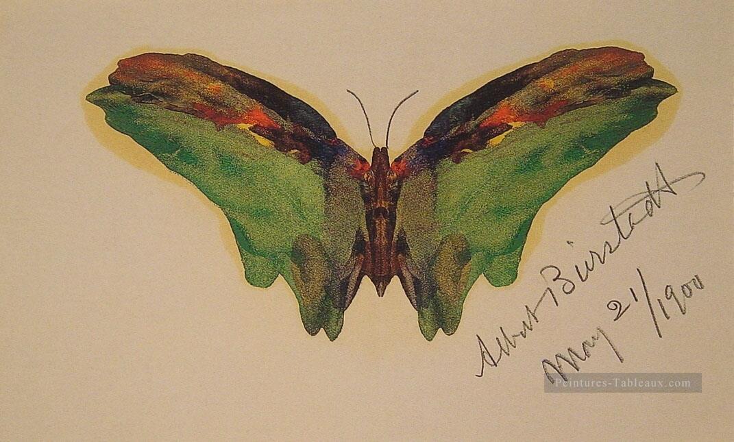 Papillon Luminisme Albert Bierstadt Peintures à l'huile